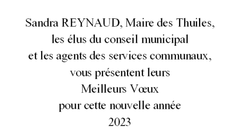 Voeux 2023